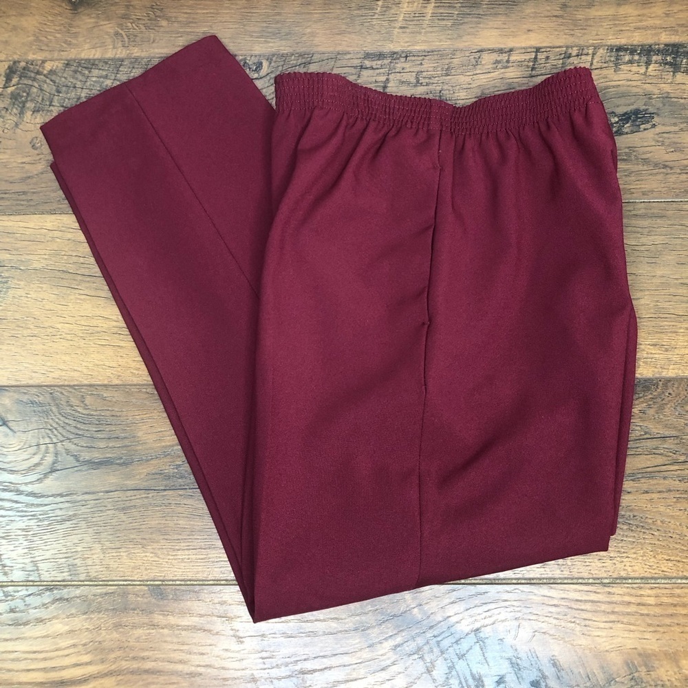 VTG Allison Daley Elastic Waist Pull-On Pants with Side Pockets - Size 8